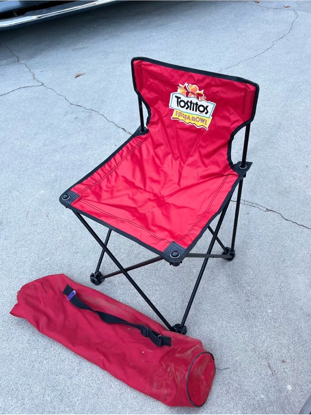 Tostitos Fiesta Bowl Tailgate Folding Chair Red